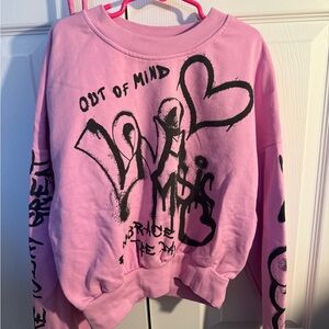 H&M Light Pink Sweatshirt